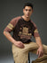 Mens Round Neck Raglan Sleeve Printed Oversized Fit Tshirt