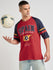 Mens Foot Ball Team Printed Oversized Raglan Sleeve Tshirt