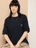 Womens Half Sleeve Round Neck Solid Oversized Fit Tshirts