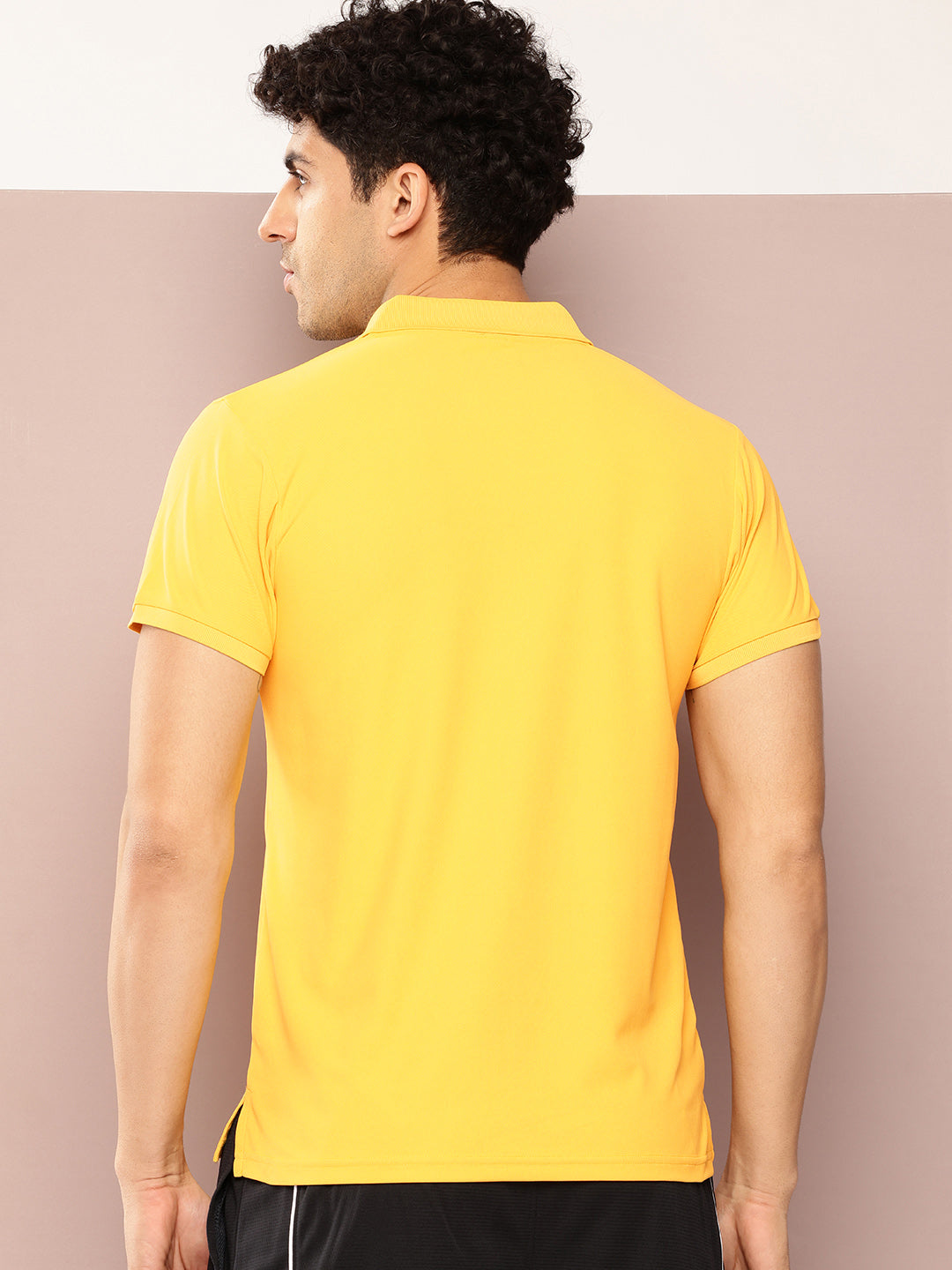 Mens Short Sleeve Polo Neck Regular Fit Polyster Tshirt