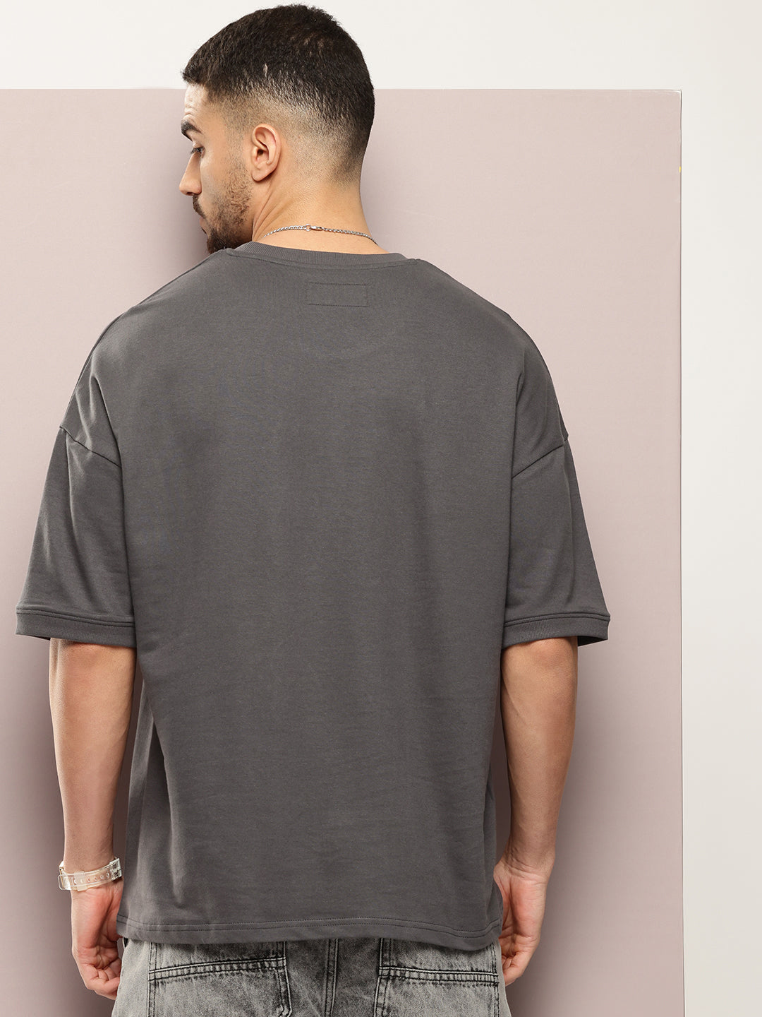 Mens Half Sleeve Round Neck Printed Oversized Fit Tshirts