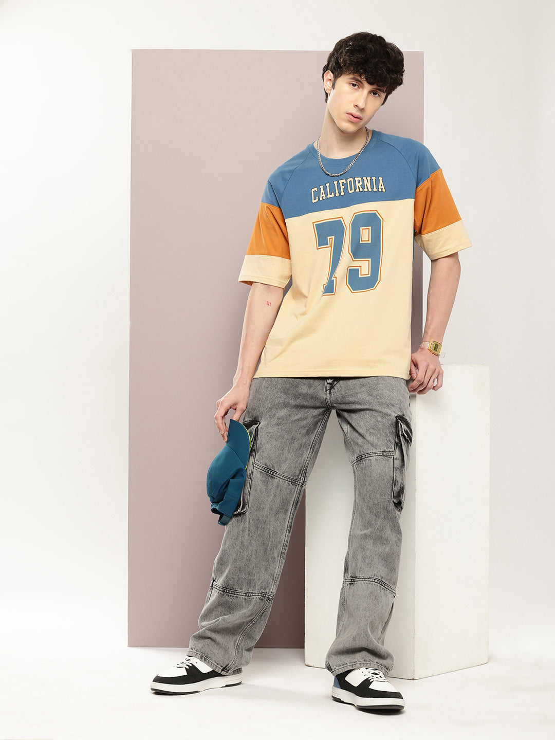 Mens Half Sleeve Round Neck Printed Oversized Fit Tshirts