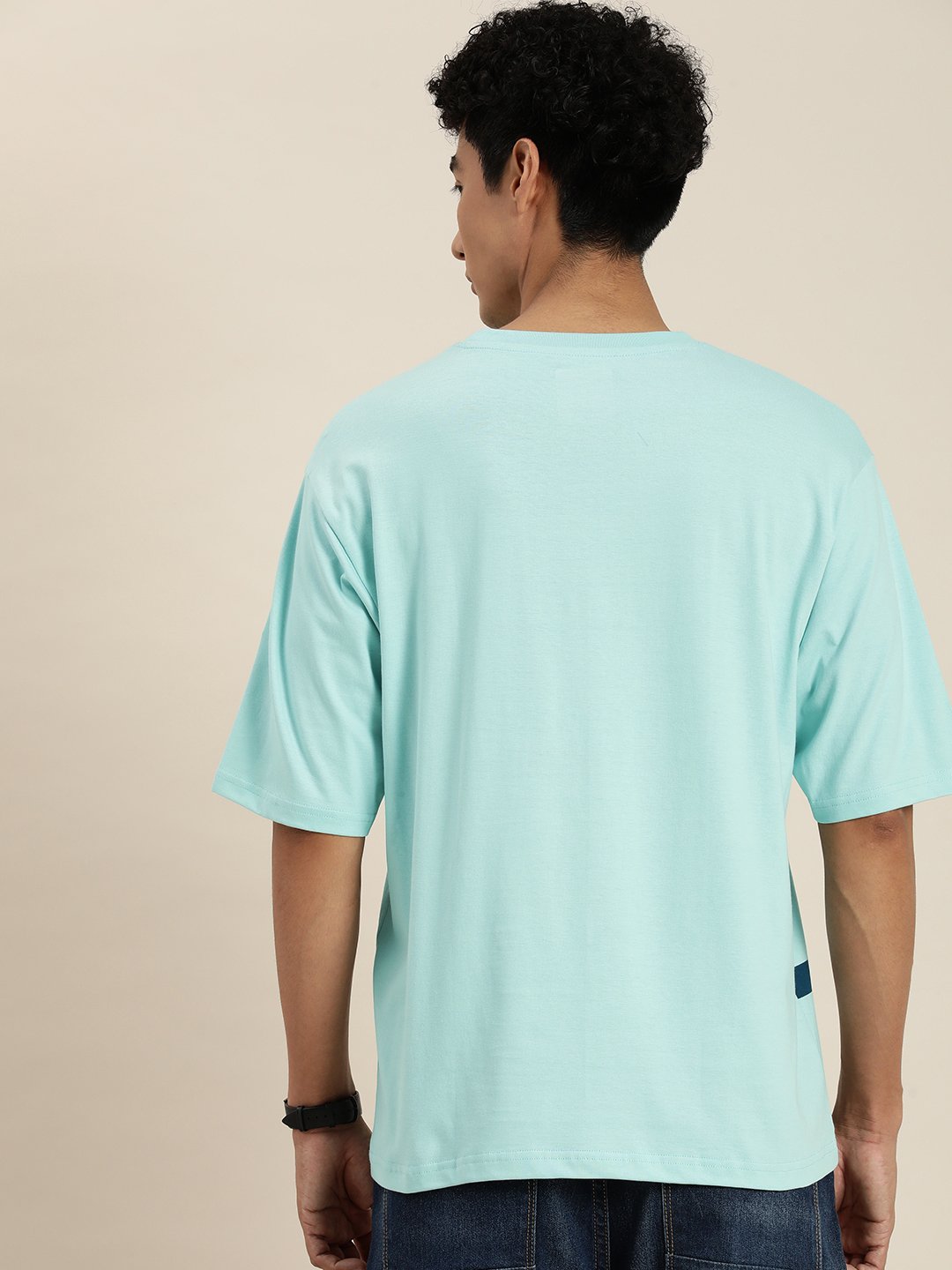 Mens Half Sleeve Round Neck Oversized Fit T-Shirts