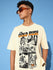 Mens Half Sleeve Drop Shoulder Printed Oversized Fit T-Shirts
