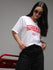 Womens Half Sleeve V-Neck Printed Oversized Fit Tshirts