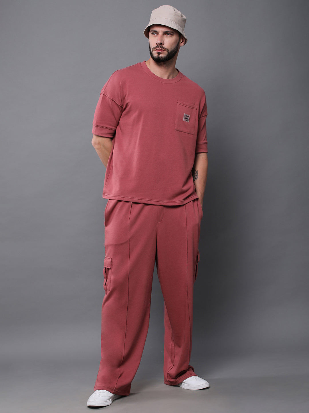 Mens Half Sleeve Round Neck Oversized Fit T-Shirts