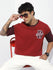 Mens Half Sleeve Drop Shoulder Embroidery Oversized Fit T-Shirts