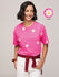 Womens Puff Printed Oversized Fit Cotton T-Shirt