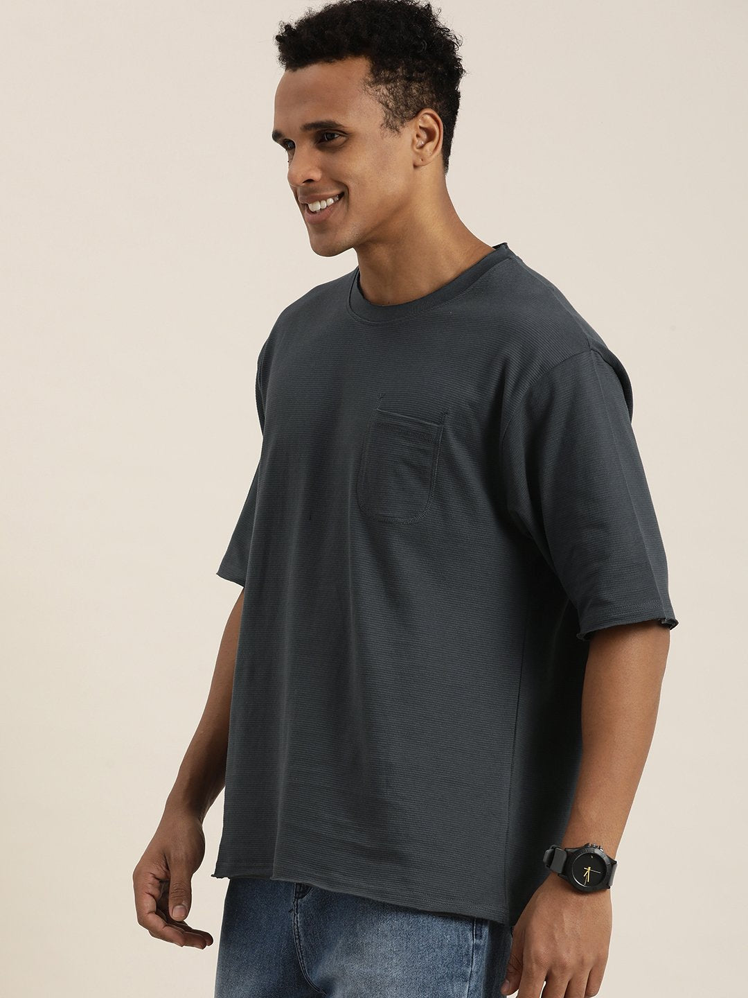 Mens Half Sleeve Round Neck Oversized Fit T-Shirts