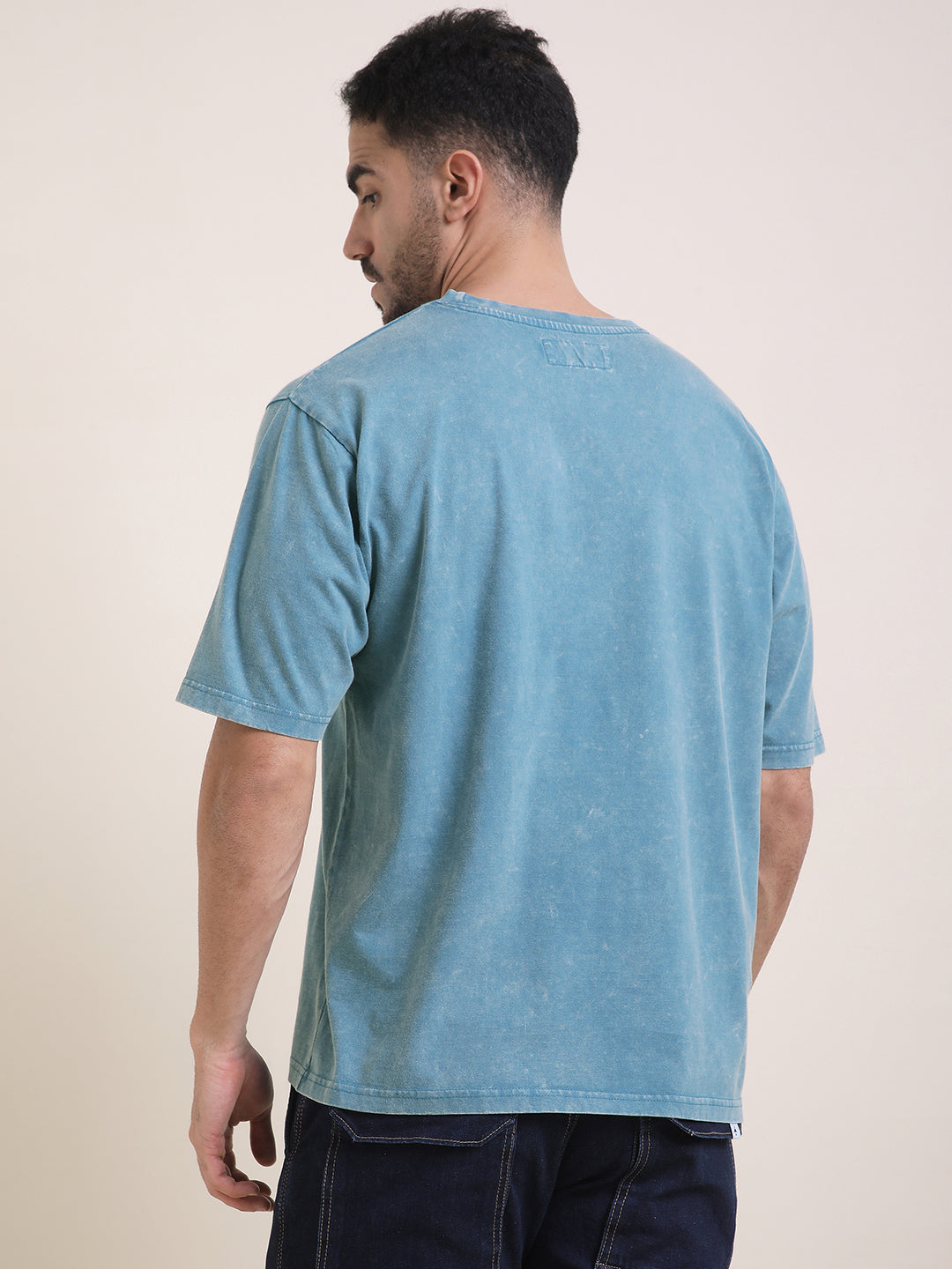 Mens Half Sleeve Round Neck Printed Oversized Fit Tshirts