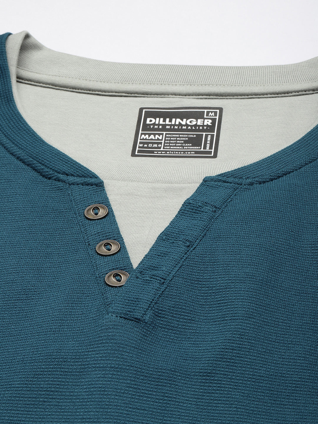 Mens Full Sleeve V-Neck Solid Oversized Fit Tshirts
