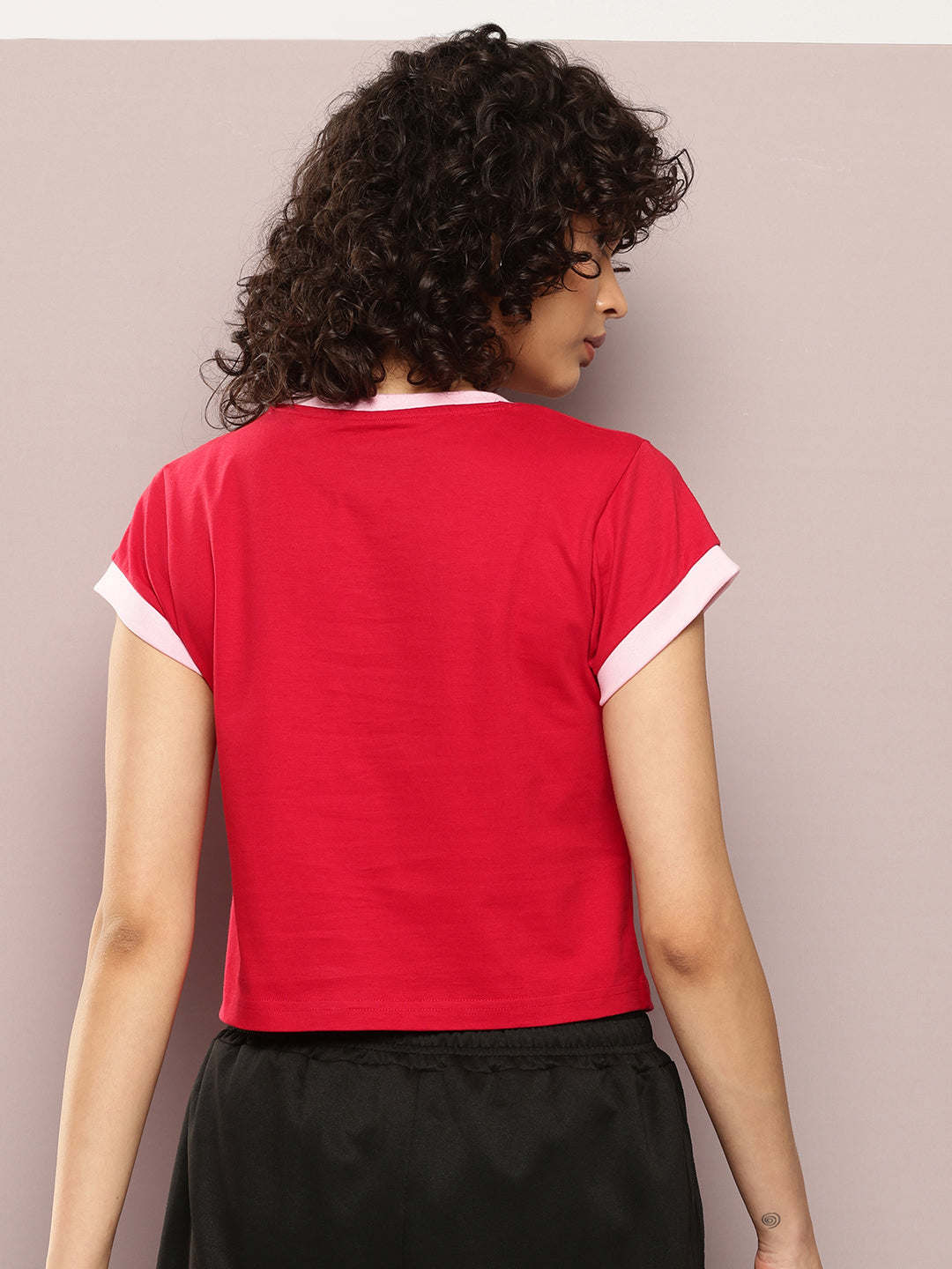 Womens Half Sleeve Round Neck Printed Regular Fit Tshirts