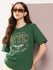 Womens Half Sleeve Round Neck Printed Oversized Fit Tshirts