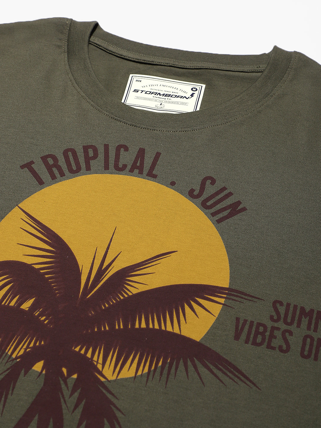 Mens Half Sleeve Drop Shoulder Printed Oversized Fit T-Shirts