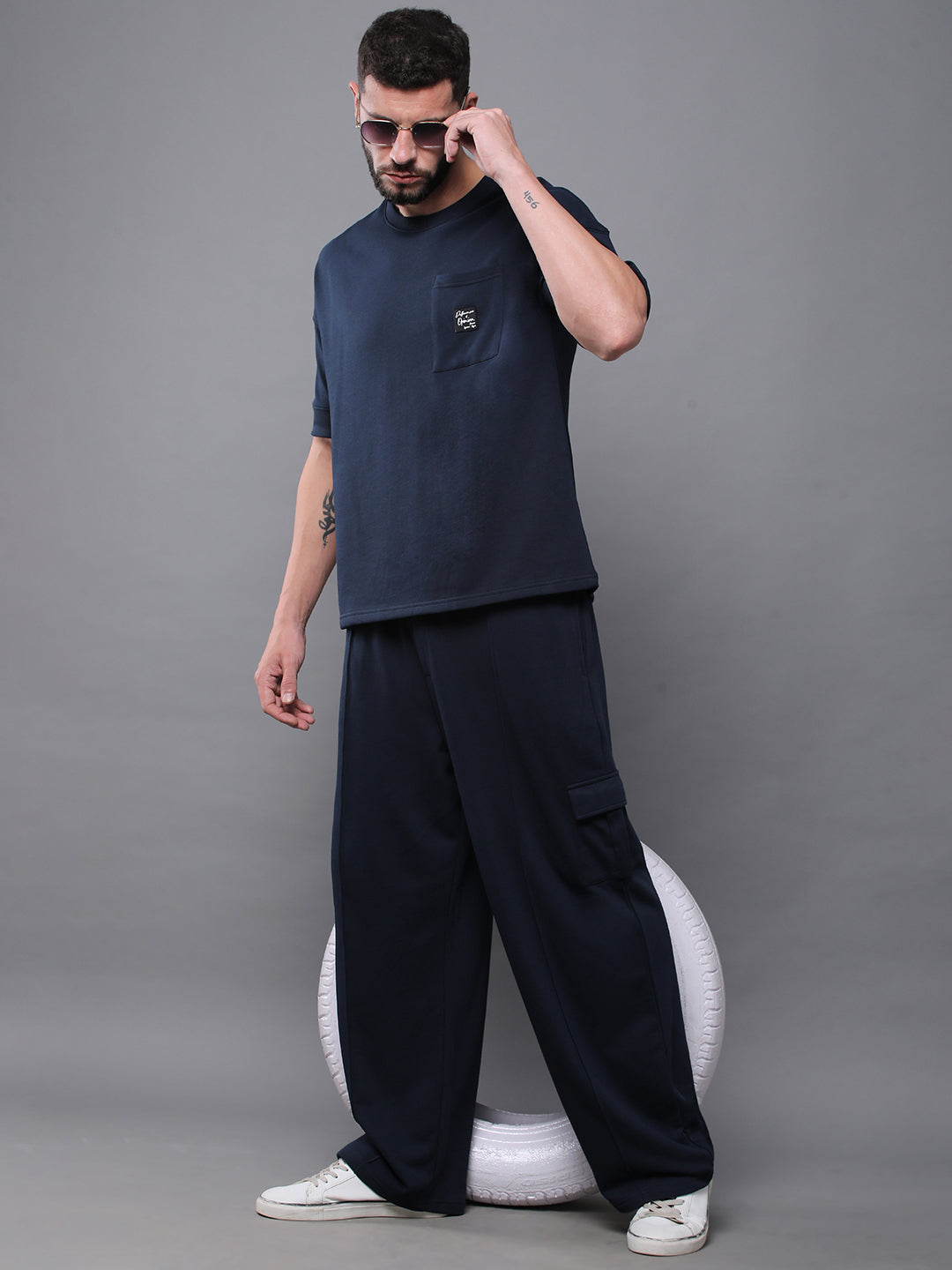 Mens Half Sleeve Round Neck Oversized Fit T-Shirts