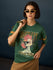 Womens Short Sleeve Printed Oversized Fit Tshirt 