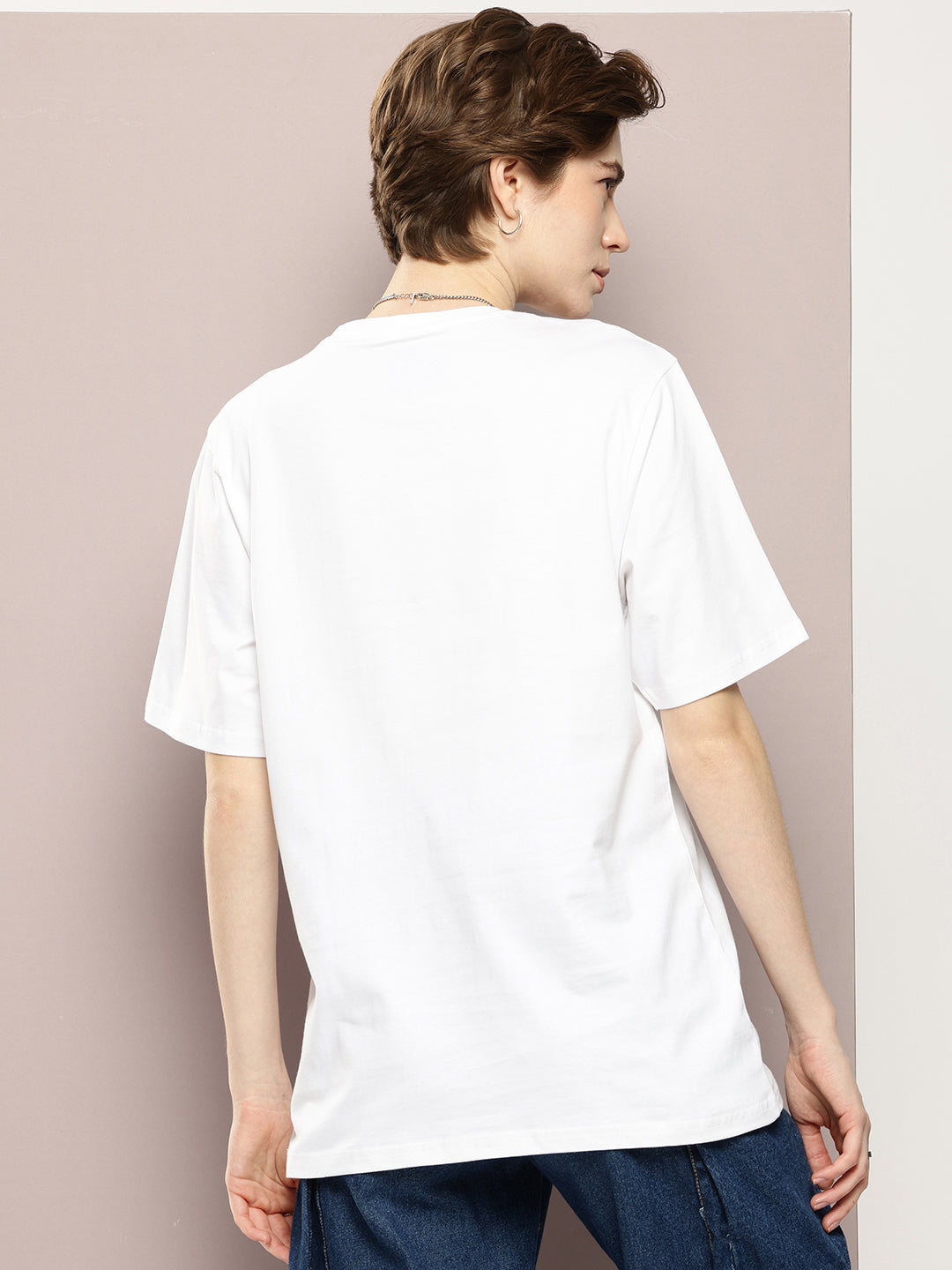 Womens Half Sleeve Round Neck Printed Oversized Fit Tshirts
