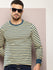 Mens Full Sleeve Round Neck Striped Regular Fit Tshirts