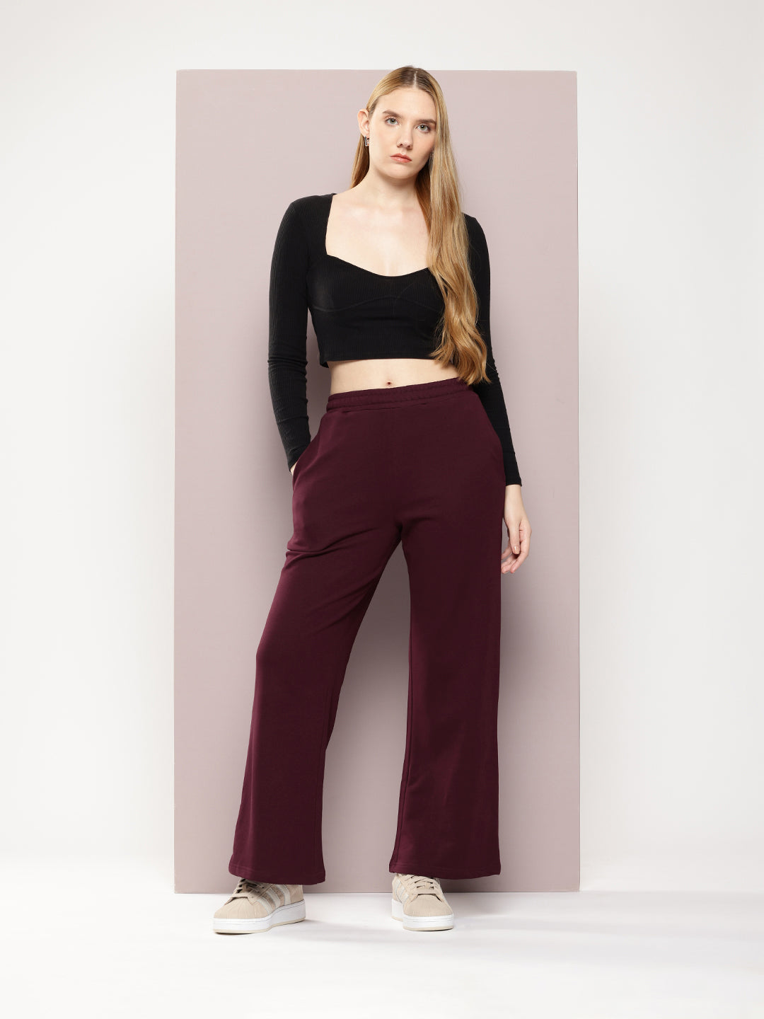 Women Ultra Soft Drapey Cotton Extra Baggy Korean Pant