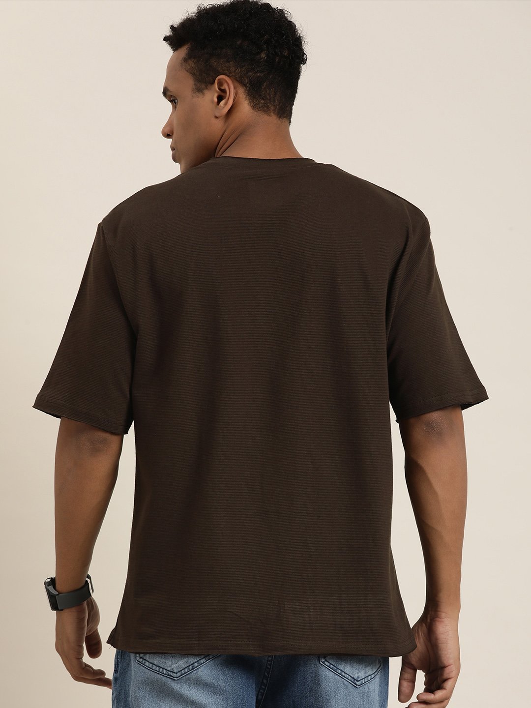 Mens Half Sleeve Round Neck Oversized Fit T-Shirts