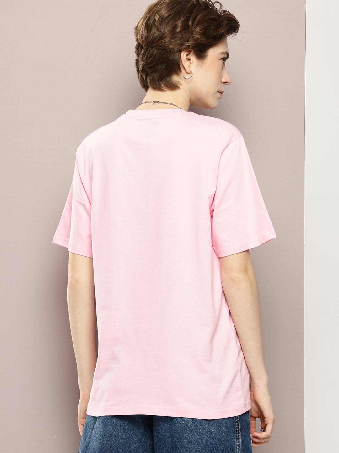 Womens Half Sleeve Round Neck Printed Oversized Fit Tshirts