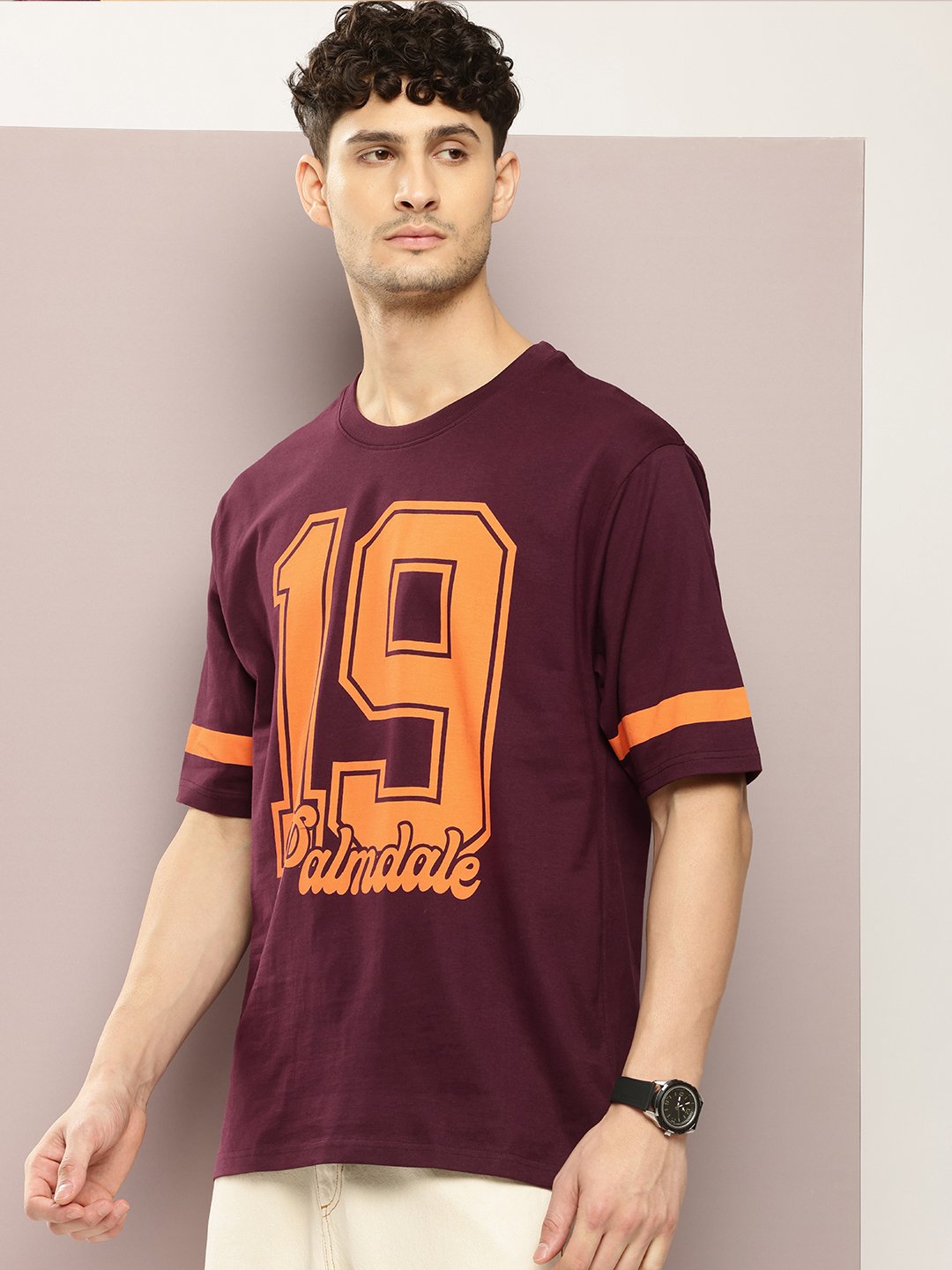 Mens Half Sleeve Round Neck Oversized Fit T-Shirts