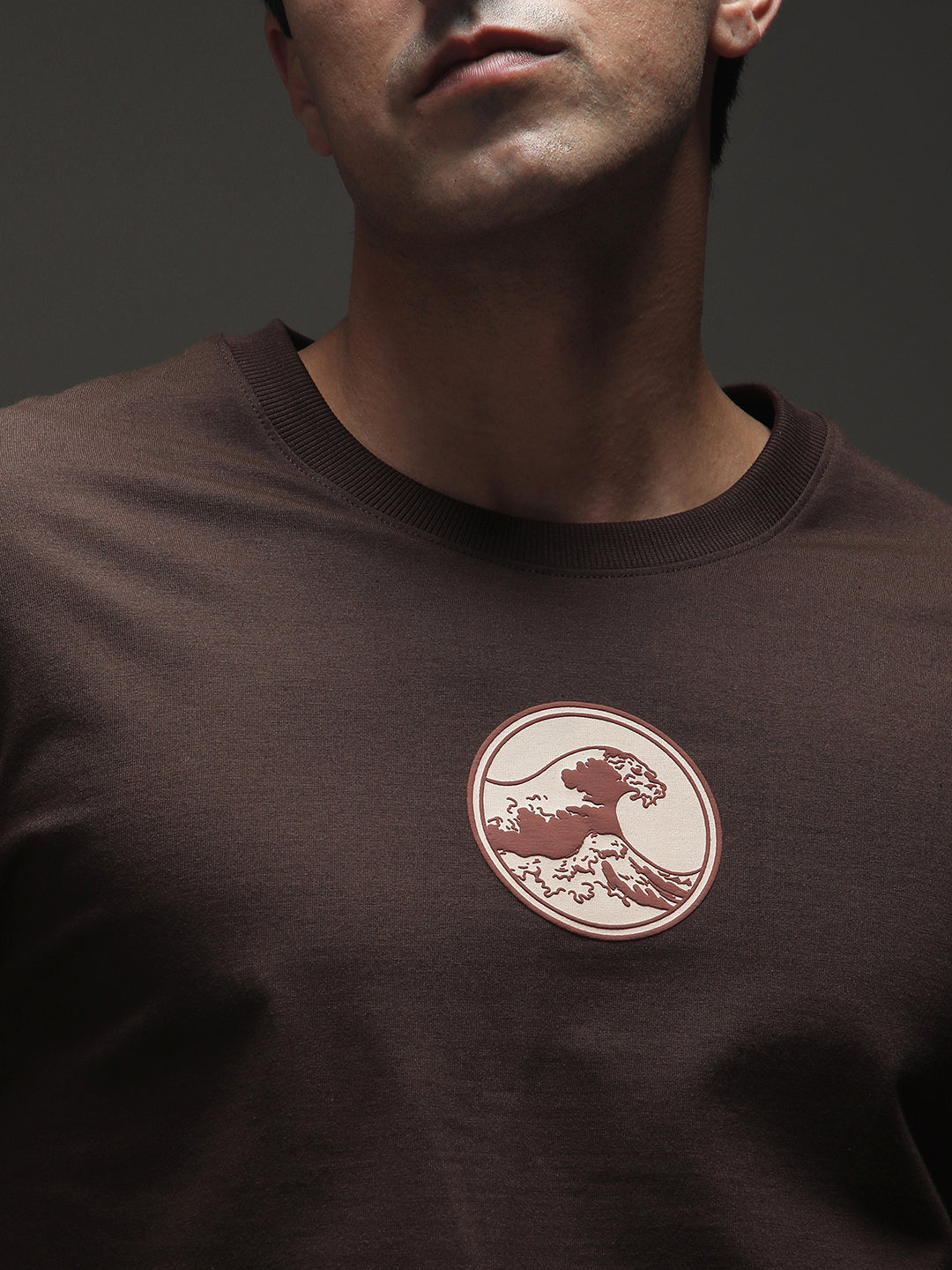 Mens Half Sleeve Drop Shoulder Printed Oversized Fit T-Shirts