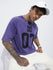 Mens Half Sleeve Round Neck Striped Oversized Fit Tshirts