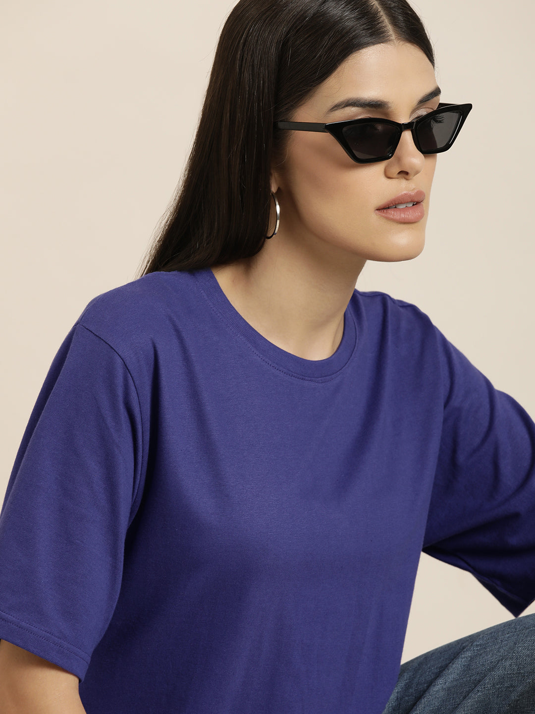 Womens Half Sleeve Oversized Fit Polo T-Shirts