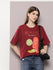 Womens Half Sleeve Round Neck Oversized Fit T-Shirts