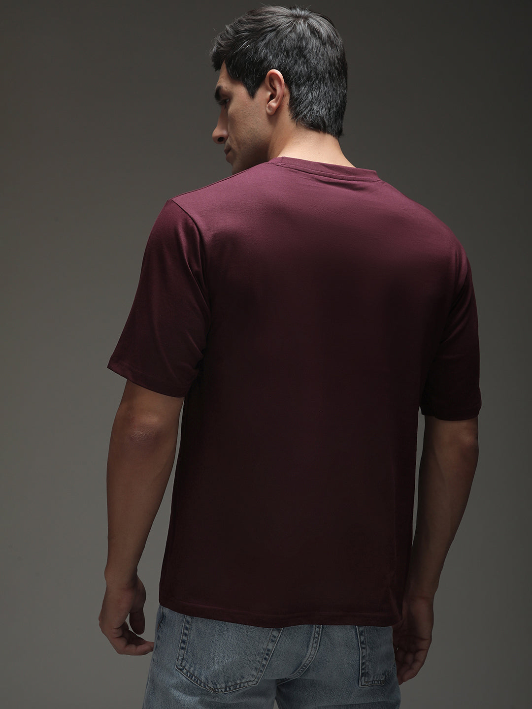 Mens Half Sleeve Round Neck Printed Oversized Fit Tshirts
