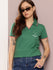 Womens Half Sleeve Polo Neck Embroidered Regular Fit Tshirts