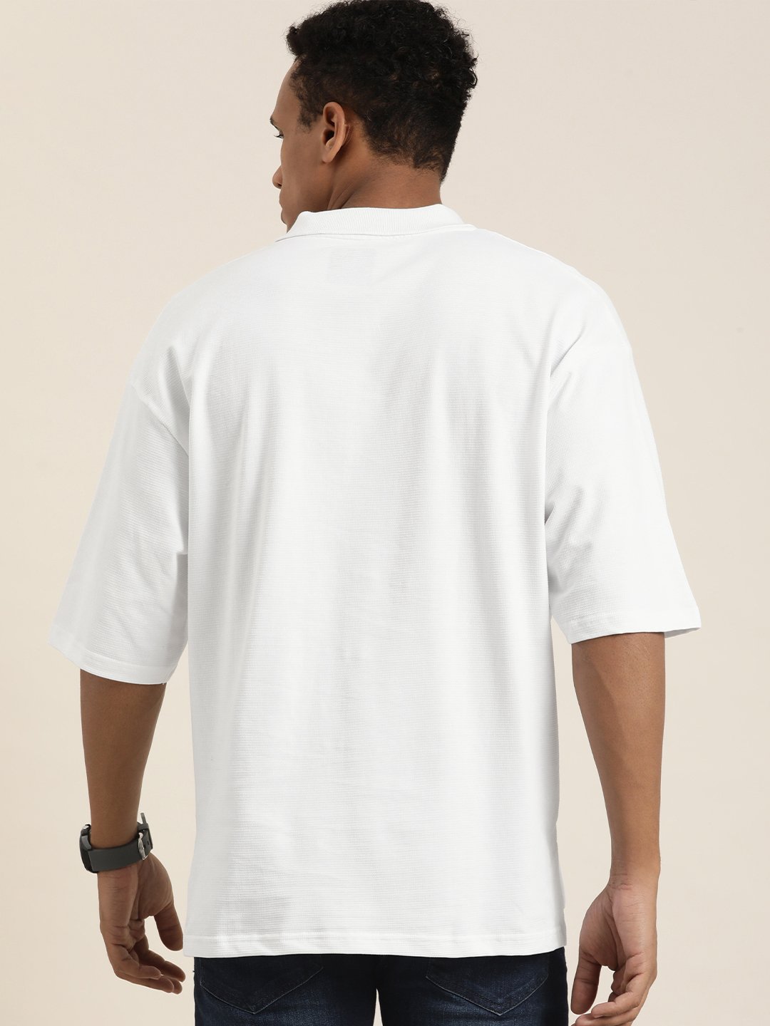 Mens Half Sleeve Oversized Fit Polo T-Shirts