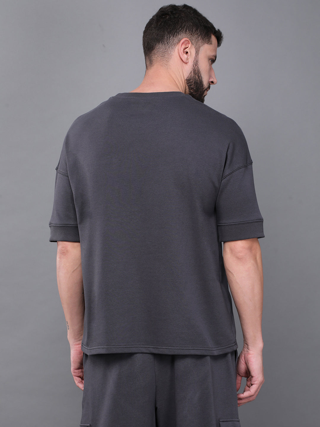 Mens Half Sleeve Round Neck Oversized Fit T-Shirts