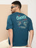 Mens Half Sleeve Round Neck Back Printed Oversized Fit Tshirts