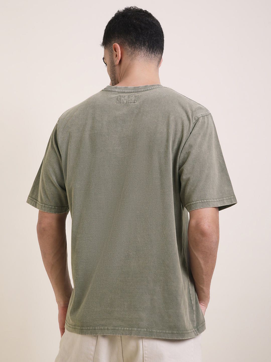 Mens Half Sleeve Round Neck Printed Oversized Fit Tshirts
