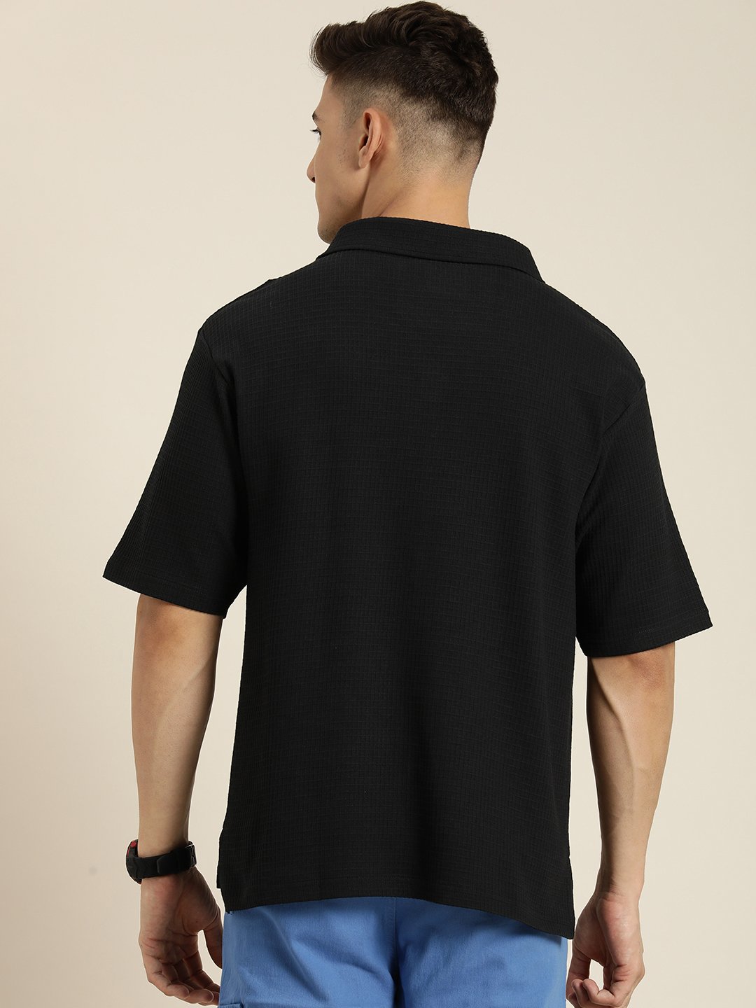 Mens Short Sleeve Polo Oversized Fit Polo T-Shirt