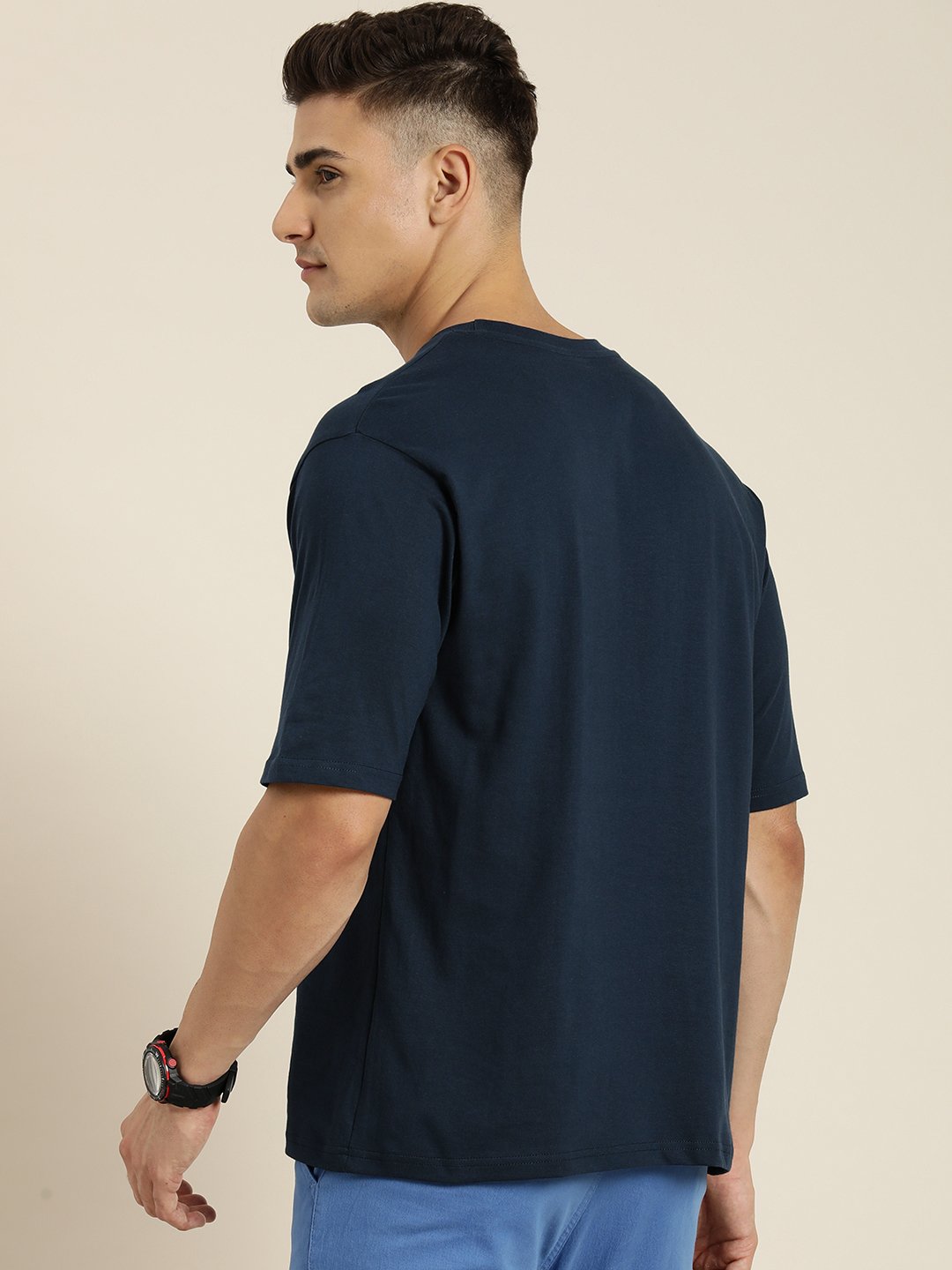 Mens Half Sleeve Round Neck Oversized Fit T-Shirts