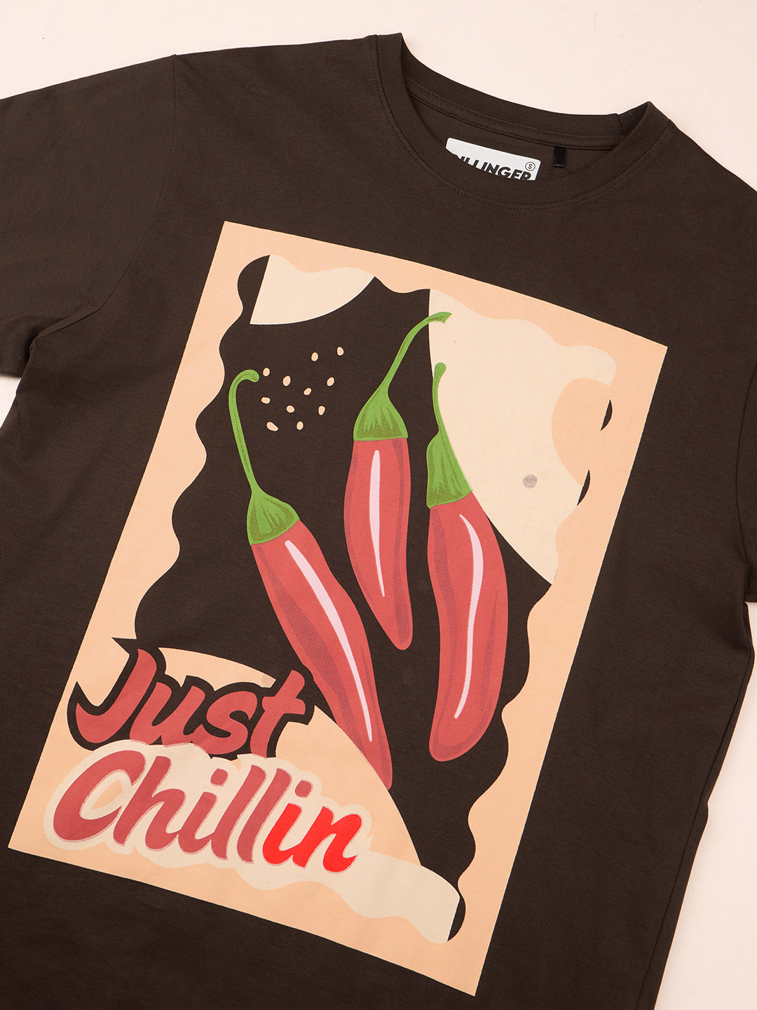 Womens Printed Oversized Fit Cotton T-Shirt