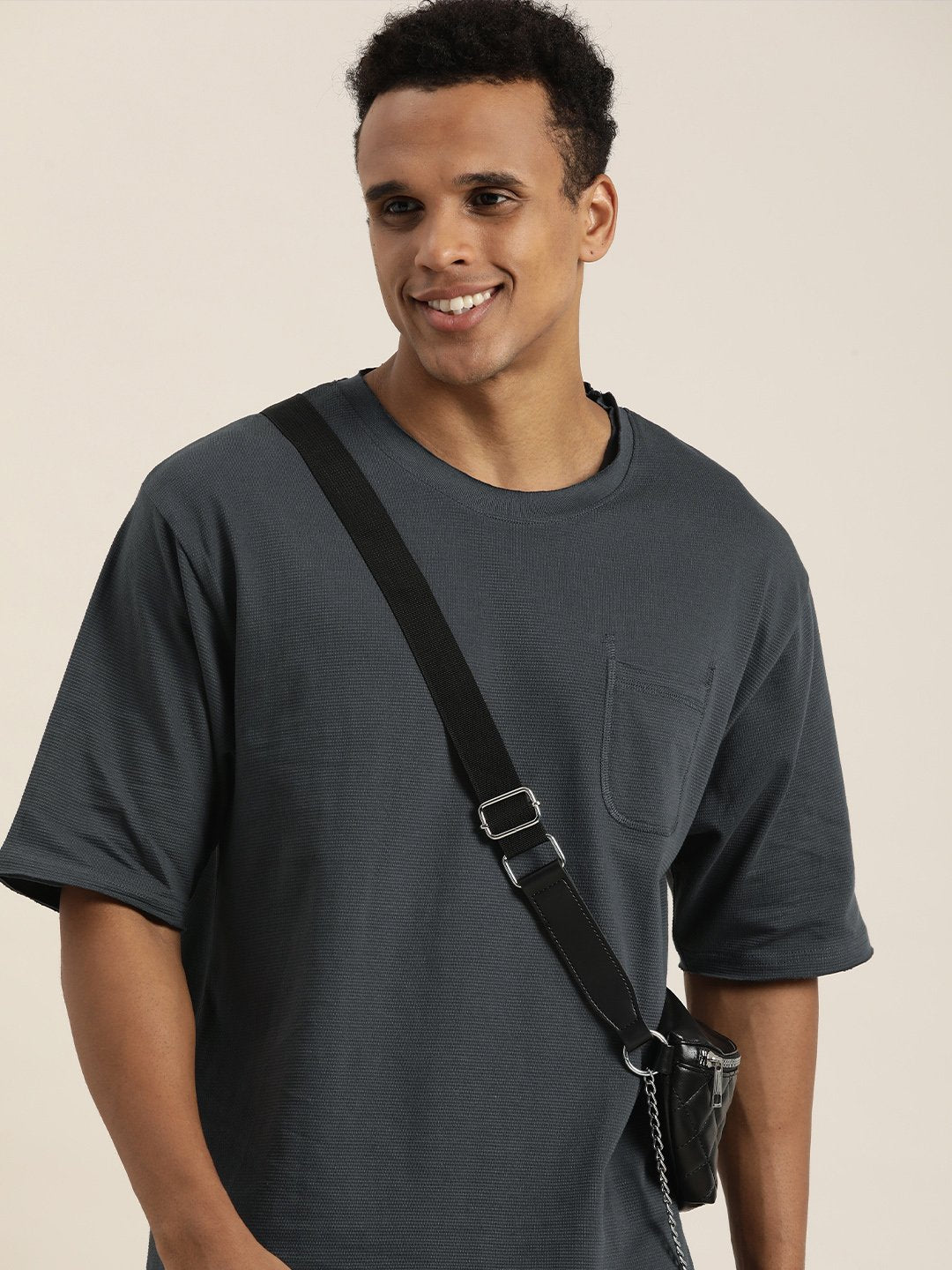 Mens Half Sleeve Round Neck Oversized Fit T-Shirts