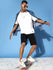 Mens Half Sleeve Drop Shoulder Plain Oversized Fit T-Shirts