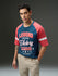 Mens Round Neck Raglan Sleeve Printed Oversized Fit Tshirt