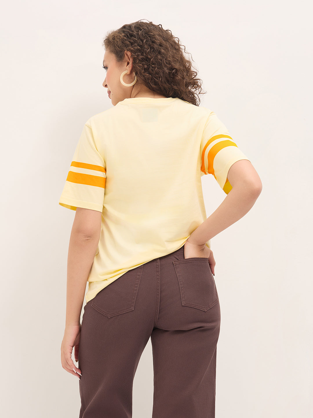 Womens Half Sleeve Round Neck Printed Oversized Fit Tshirts