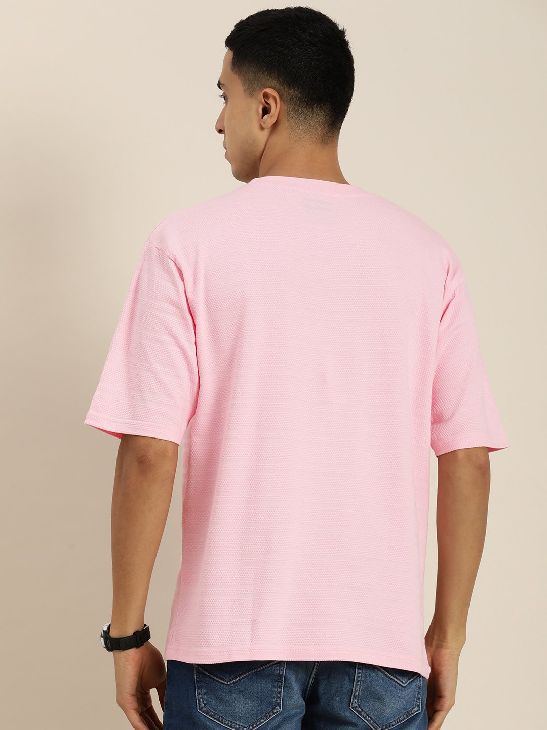 Mens Half Sleeve Round Neck Oversized Fit T-Shirts