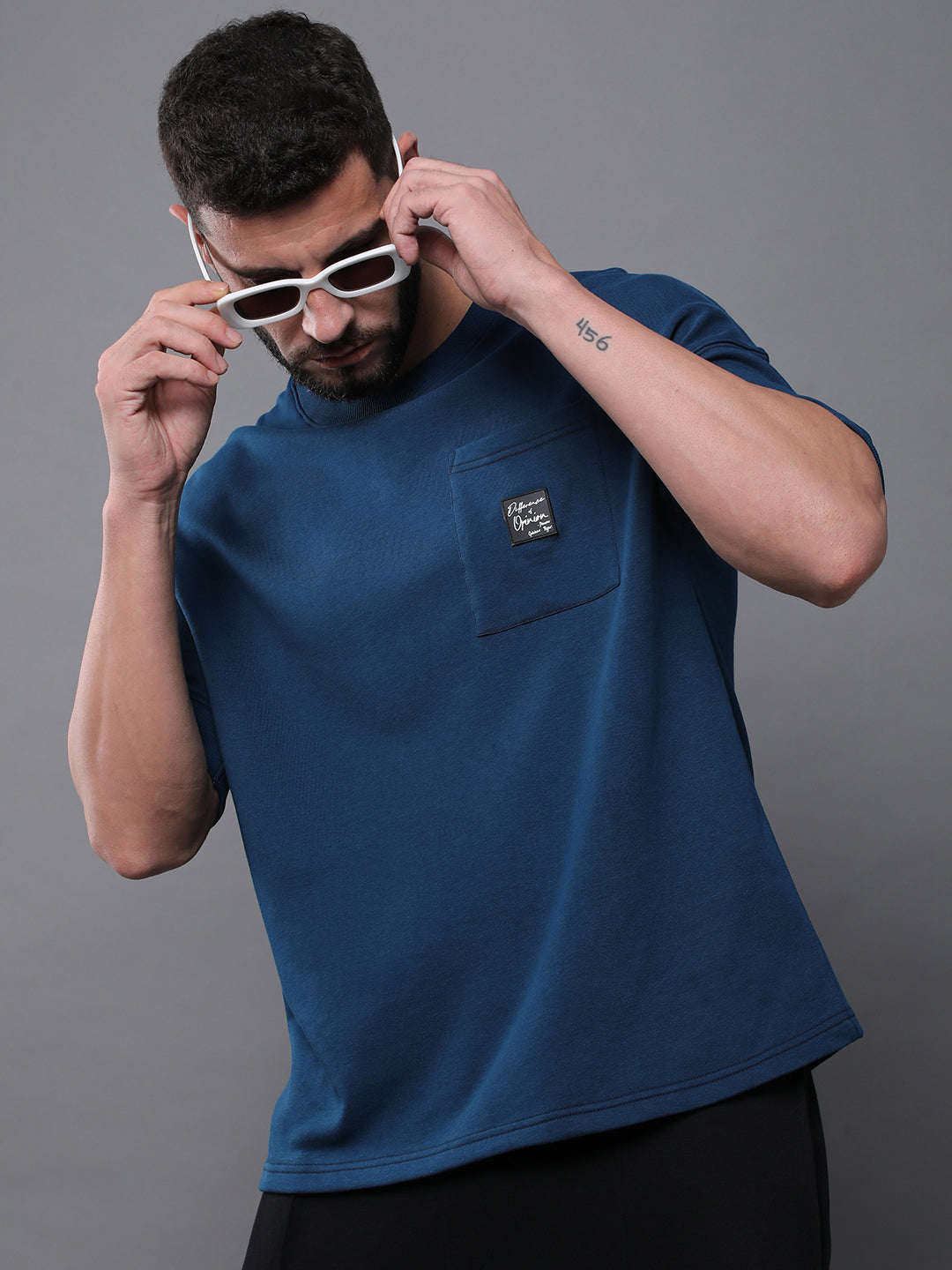 Mens Half Sleeve Round Neck Oversized Fit T-Shirts