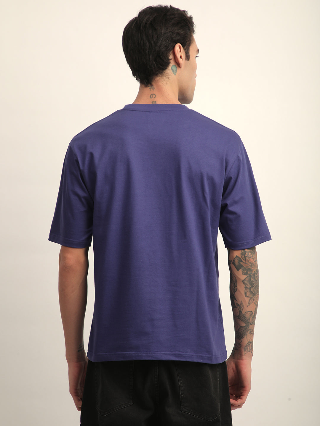 Mens Half Sleeve Round Neck Printed Oversized Fit Tshirts