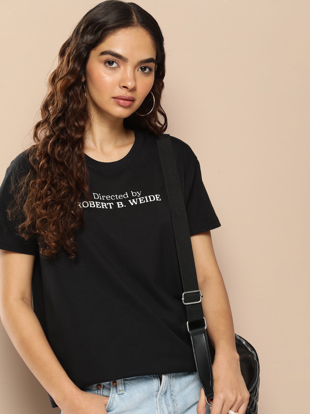 Womens Half Sleeve Round Neck Boxy Fit T-Shirts