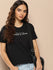 Womens Half Sleeve Round Neck Boxy Fit T-Shirts