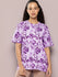 Womens Half Sleeve Round Neck All-Over Printed Oversized Fit Tshirts