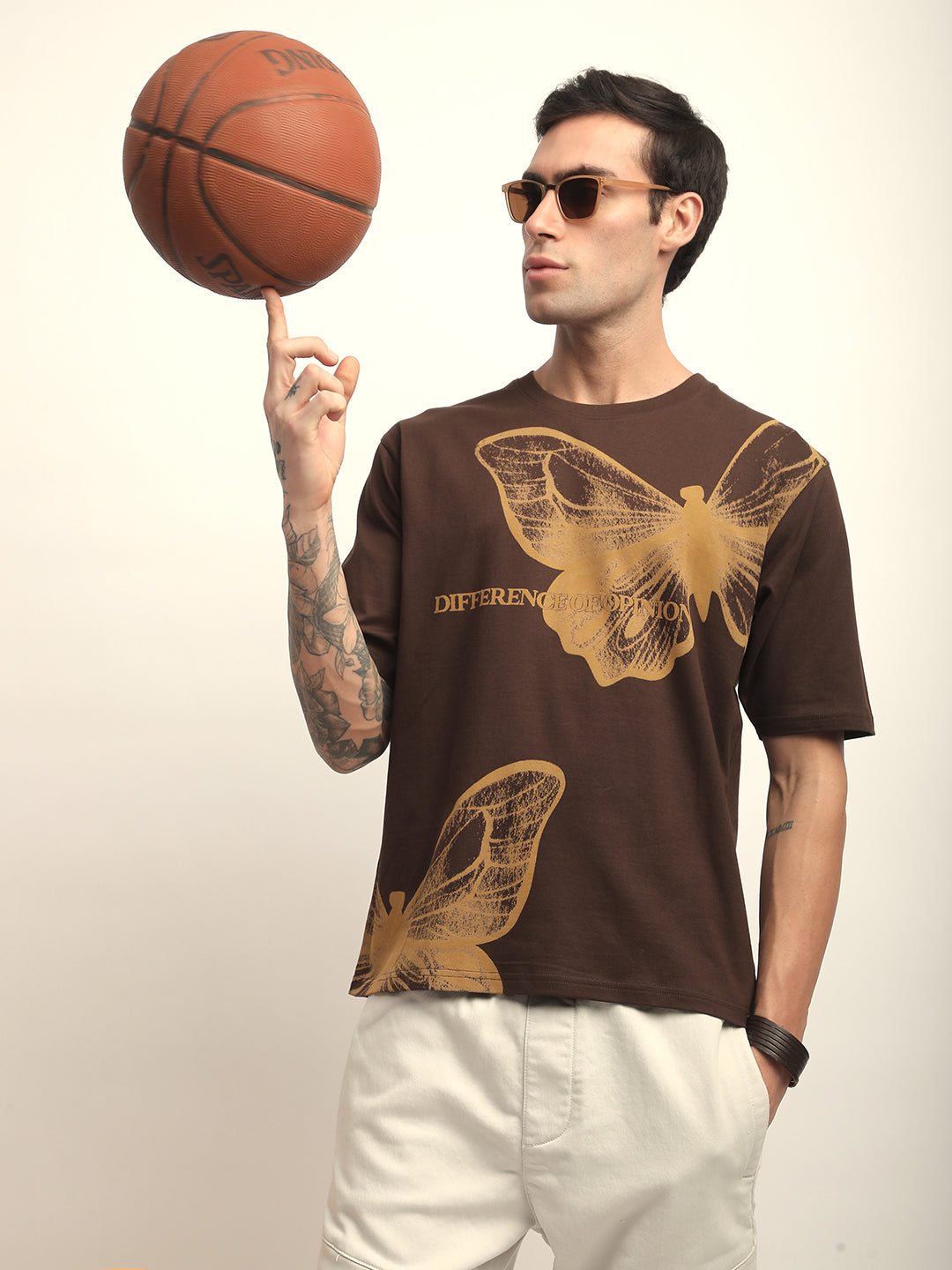 Mens Half Sleeve Round Neck Printed Oversized Fit Tshirts
